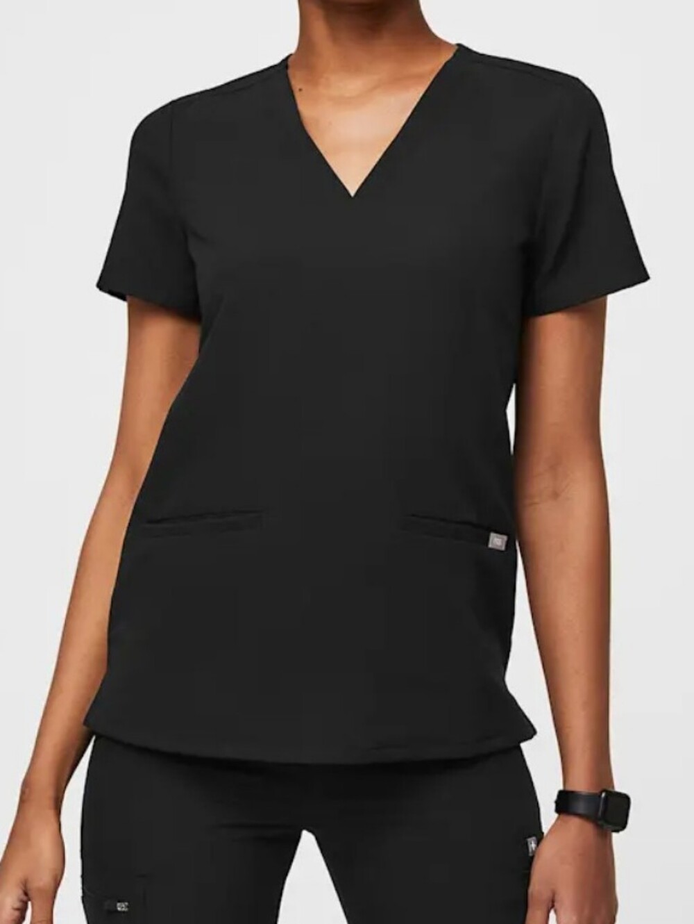 FIGS Casma Scrub Top Medium Black